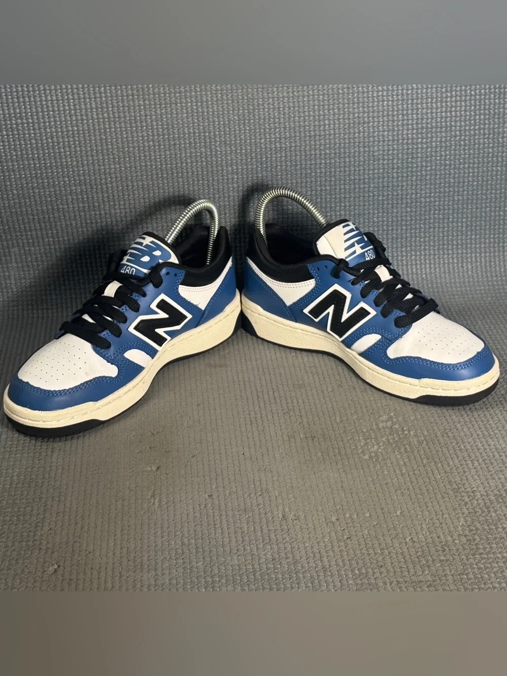 New Balance 480 V1‎ Lace-up Sneaker Blue Agate/White Kid’s Size 3.5
